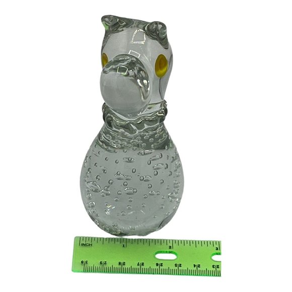 Vintage Art Circus Glass Dog Bear Clear Bullicante Paperweight Great Dane Ruffle - Picture 9 of 9